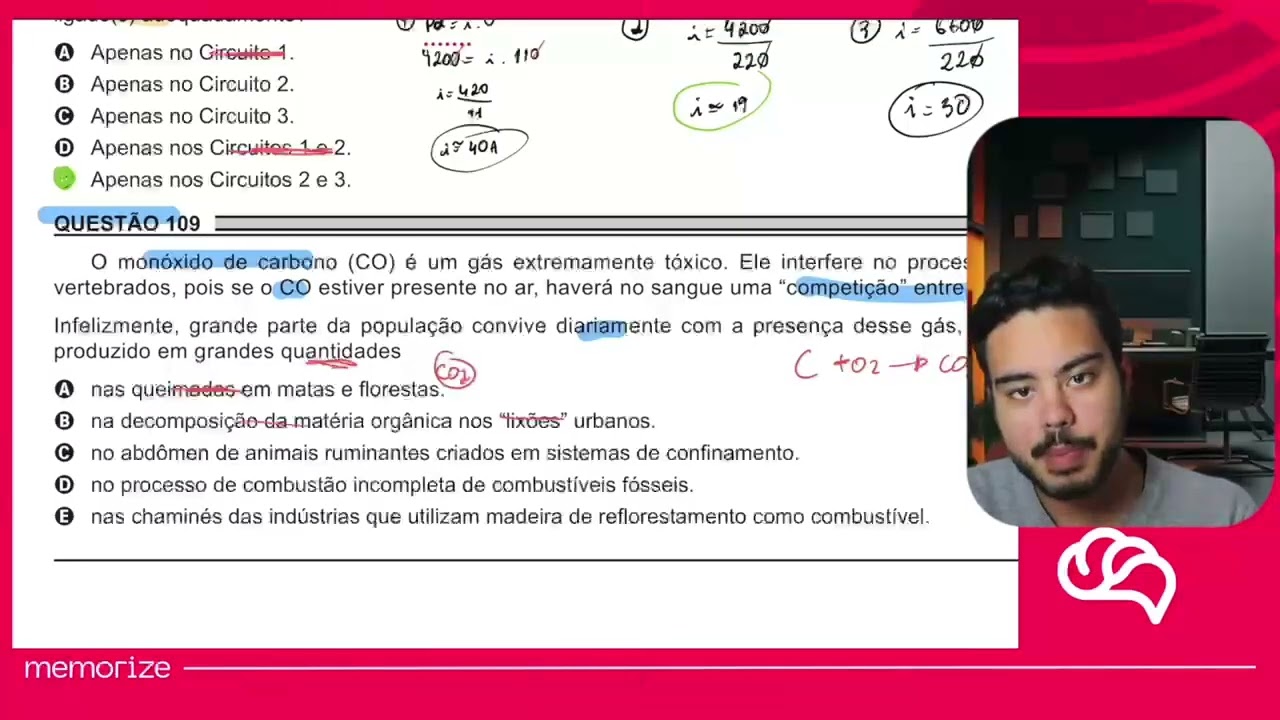 Resolução em Vídeo — Questão 122 ENEM 2018 PPL