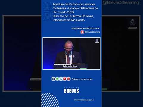 Apertura del Período de Sesiones Ordinarias - Concejo Deliberante de Río Cuarto 2026