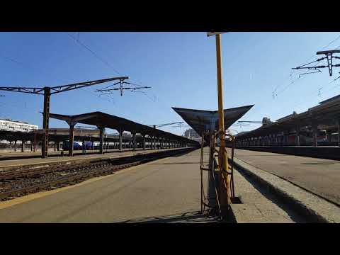 Activitate CFR in Gara de Nord din Bucuresti - Tren IR 346 Dacia (Viena) sI IR 1583 (Constanta)