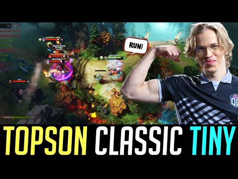 The Most Aggressive TINY Ever - CLASSSIC TOPSON DOTA 2