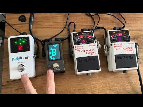 Guitar Tuner Shootout/ Comparison! Boss vs Peterson vs TC Electronic