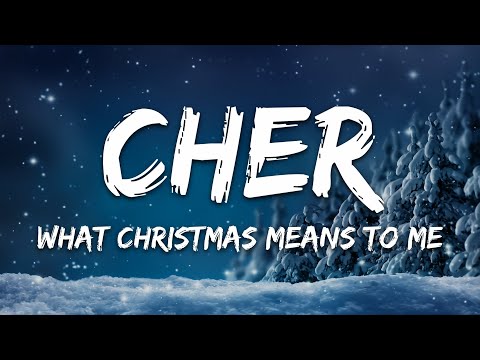 Cher - What Christmas Means to Me (with Stevie Wonder) [Lyrics]