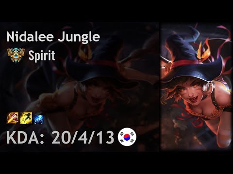 Nidalee Jungle vs Olaf - Spirit - KR Challenger Patch 7.12