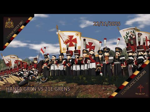 Hansa Vs 21e Grans, Grenadier POV | Roblox Napoleonic wars