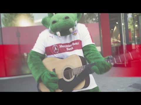 VfB Maskottchen Fritzle geht ab!