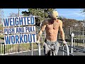 WEIGHTED CALISTHENIC PULL AND PUSH WORKOUT | STARTING TO BUILD BACK HIGH REP ENDURANCE