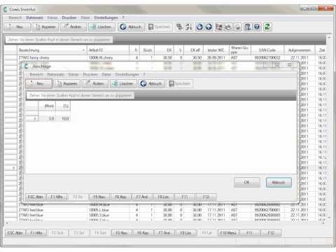 Kapitel 9: Abschläge nach Wareneingang in DdD Cowis backoffice erstellen / Warenwirtschaft