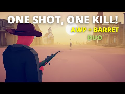 ONE SHOT, ONE KILL! TABS | Sniper Duo (AWP + Barrett) VS Every Unit + Custom Units!