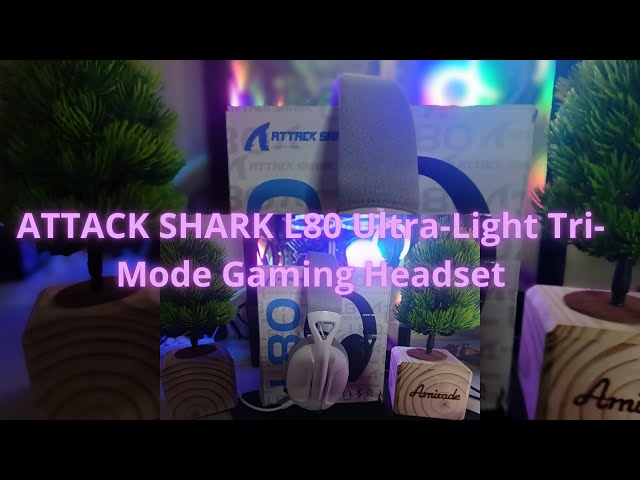 Vídeo relacionado con ATTACK SHARK L60 Auriculares Inalámbricos para Juegos, Ultraligeros Headset con 2.4G/BT/3.5mm Cable, Controladores de 40mm, Over Ear, Mics Desmontables, Sonido Envolvente 3D, PC/Mac/PS/Xbox, Blanco
