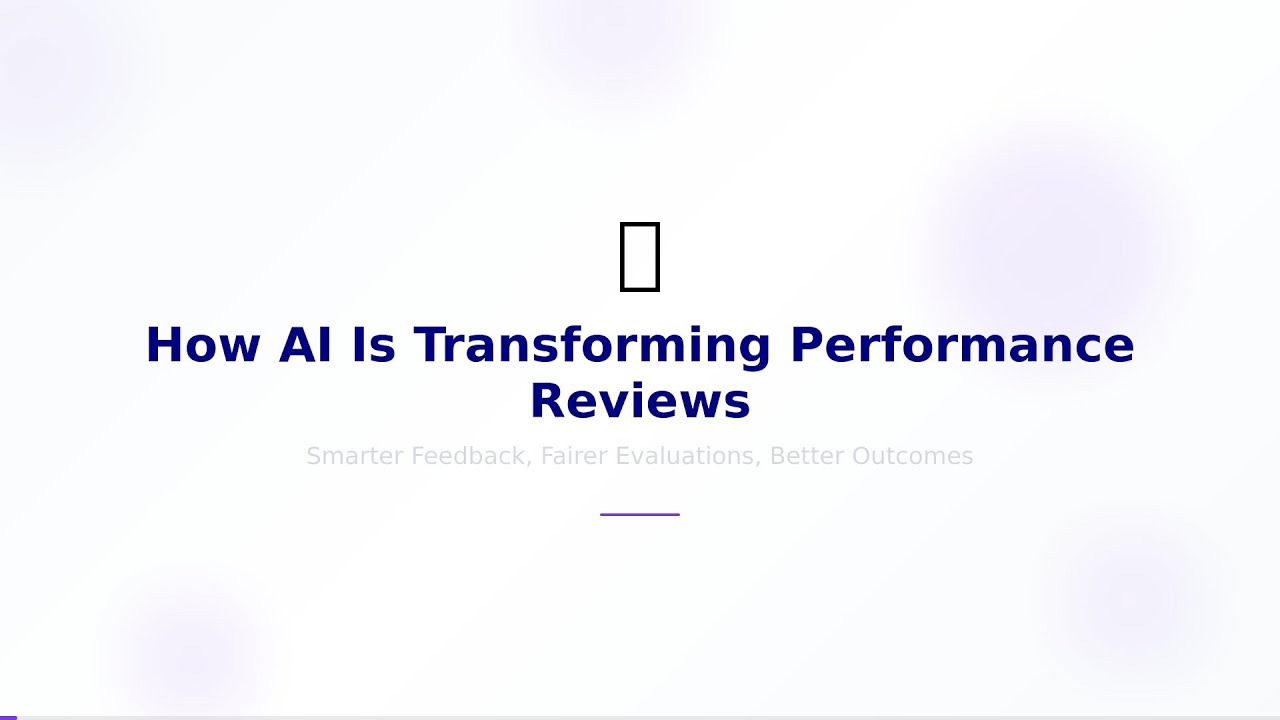 How AI Is Transforming Performance Reviews