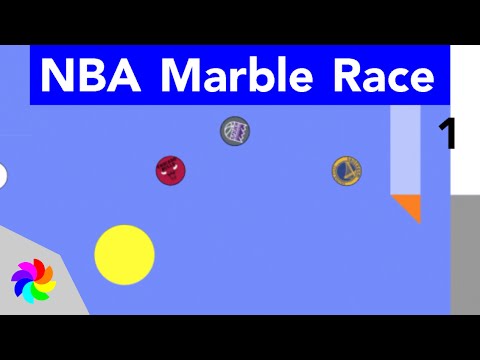 NBA Basketball Marble Race Part 1