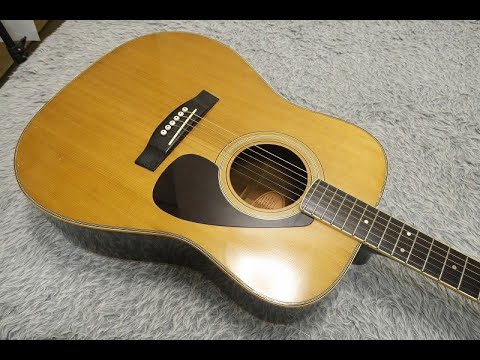 Vintage 1980's made Orange Label model YAMAHA FG-201 Made in Japan