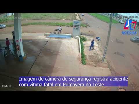 Primavera do Leste - Mulher morre após colisão envolvendo motocicletas em cruzamento; veja o vídeo