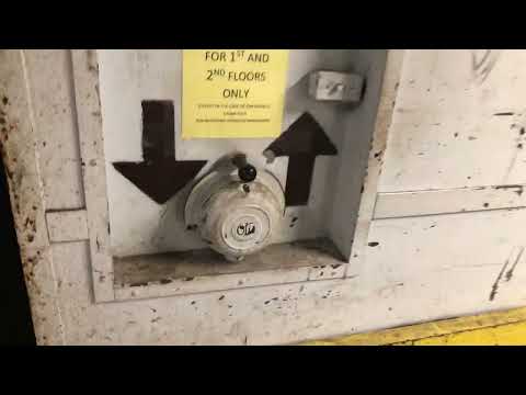 Rare antique hand-operated Otis Micro-Drive freight elevator 2 - Wd12Whse,19,1 - Pittsburgh, PA