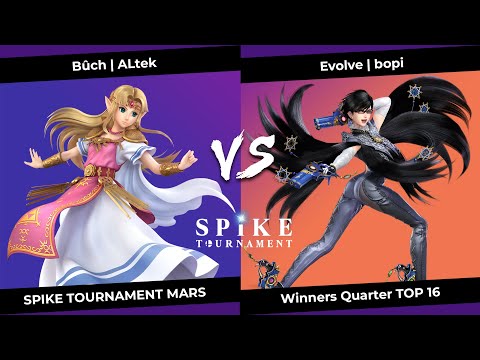 SpikeT Mars Winners Quarter Top 16 - Bûch | ALtek (Zelda) VS Evolve | bopi (Bayonnetta)