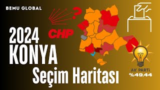 2024 KONYA ELECTION RESULTS | ELECTION RESULTS OF DISTRICTS | KONYA ELECTION MAP