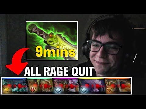 FIRST TIME OF MY LIFE 9minute E-blade on Techies (All Enemy Rage Quit)🔥