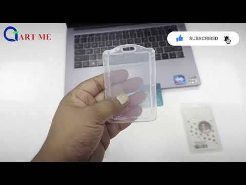 Transparent plastic briefcase attachi holder, for id card