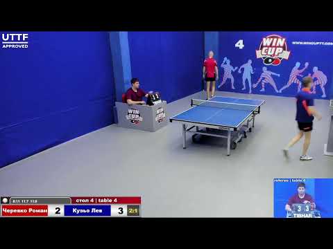 12:30 Черевко Роман 3-1 Кузьо Лев стол 4 Юг-2   25.07.21