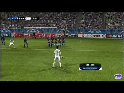 PES 2012 - Real Madrid Vs Barcelona (5-2) on Super Star Level - Winning UEFA Champions League!