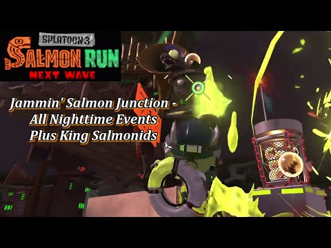 Splatoon 3: Jammin' Salmon Junction - All Nighttime Events & King Salmonids