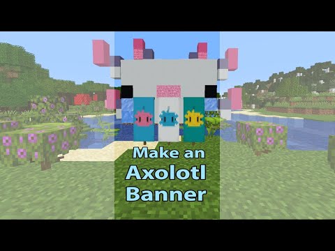 Axolotl Banner Minecraft 1.17 | How to Make Tutorial | #shorts