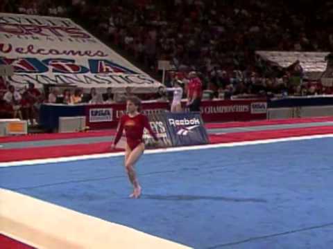 Kerri Strug - Floor Exercise - 1996 U.S Gymnastics Championships - Women