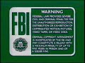 Green FBI Warnings 1991 And Touchstone Home Video Logo 1987