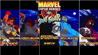 Marvel Super Heroes vs Street Fighter All Secret Characters Unlocked + Save Game File Download ePSXe