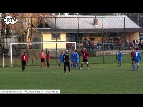 TJ Internacionál Petrovice 4:1 Horní Bludovice Petrovice u Karviné www.TelevizeKarvinsko.cz