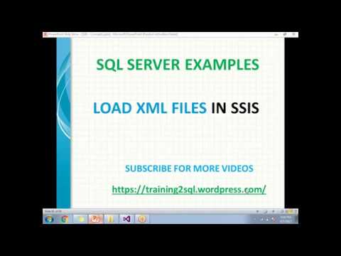 Load XML files in ssis | XML files in ssis