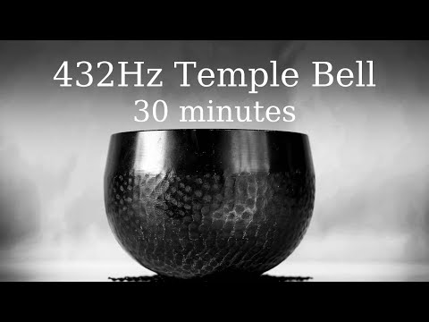 432 Hz Temple Bell Meditation – 30 minutes no talking