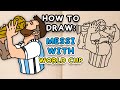 How To Draw: MESSI WORLD CUP (easy step by step tutorial)