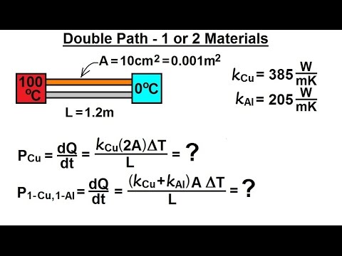Physics 24  Heat Transfer: Conduction (10 of 34) Double Path - 1 or 2 Materials