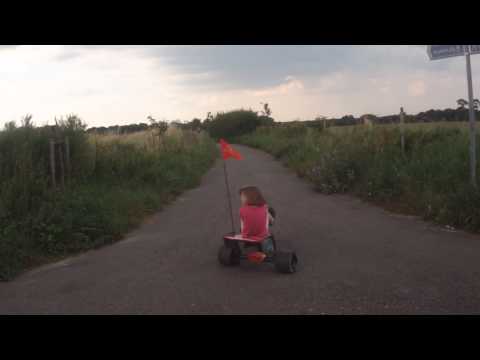 Huffy Green Machine vs Turbo Twist stunt trikes.