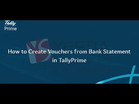 Create Vouchers from Bank Statement in TallyPrime 6.0 | Connect Banking in Tally
