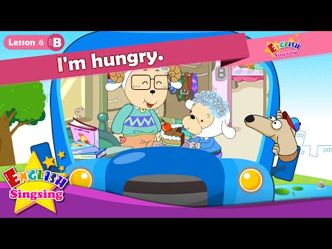 Lesson 6_(B)I'm hungry - Have some cake - At the table - Cartoon Story - English Education
