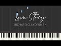 Love Story Richard Clayderman Piano Tutorial