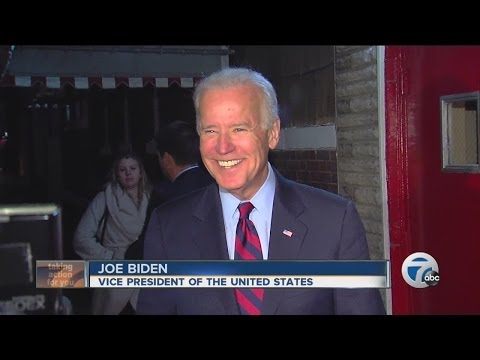 Vice President Joe Biden meets with Mayor Mike Duggan about Detroit's future