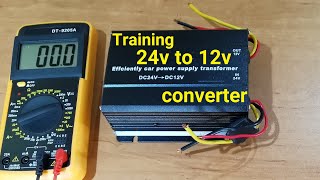 How to use 24v to 12v DC converter Step-Down