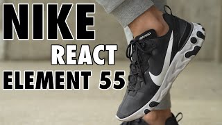 Nike Element 55 React Review + On Feet (Black-White)