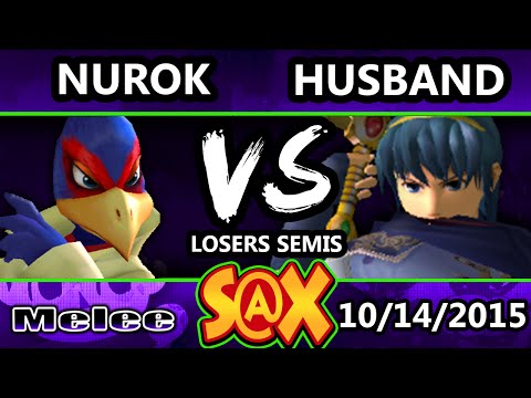 S@X 119 - Husband (Marth) Vs. Nurok (Falco) SSBM Losers Semis - Smash Melee