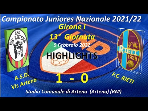 13°Giornata Highlights Juniores U19 Naz. Girone I  (Asd Vis Artena - FC Rieti) 5/2/2022