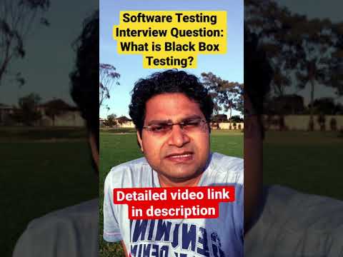 What is Black Box Testing Software Testing Interview Questions shorts