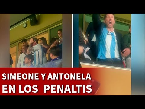 SIMEONE Y ANTONELA MESSI, TRAS LOS PENALTIS FRANCIA 3 ARGENTINA 3 | MUNDIAL QATAR 2022 | DIARIO AS