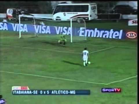 Carlos Júnior(2) - Atlético 5x0 Itabaiana - Copa do Brasil 2009