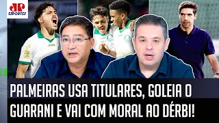 ‘Isso pode ser um recado do Abel Ferreira: foi a primeira vez que o Palmeiras…’; 4 a 1 no Guarani!
