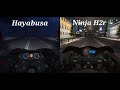 Hayabusa Vs Ninja H2r Traffic Rider High Speed Status