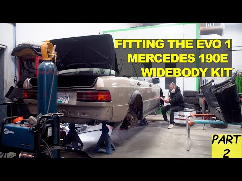 Fitting the Widebody Kit - Mercedes 190 EVO 1 Build - Part 2