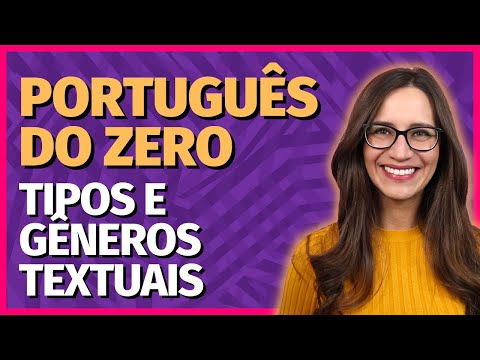 🟣 TIPOS e GÊNEROS TEXTUAIS | Aula de Português da Prof. Letícia